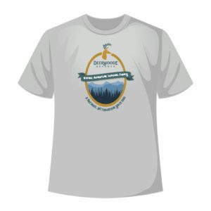 Deerwoode Reserve | Maroon t-shirt, White Logo.