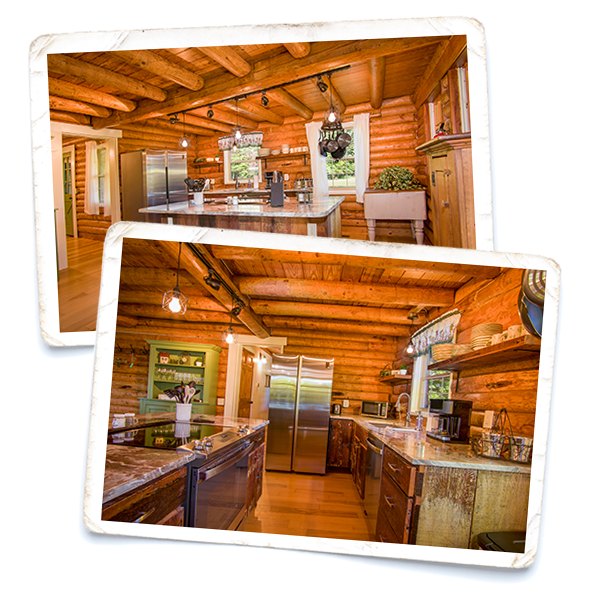 Deerwoode Reserve | kitchen, log home